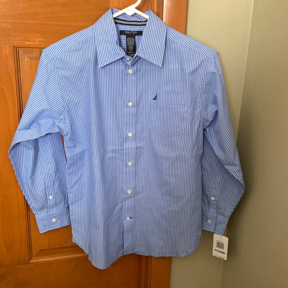 NWT Nautica Boys Button Down Shirt
